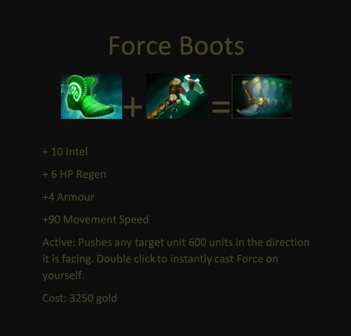 Force boots dota