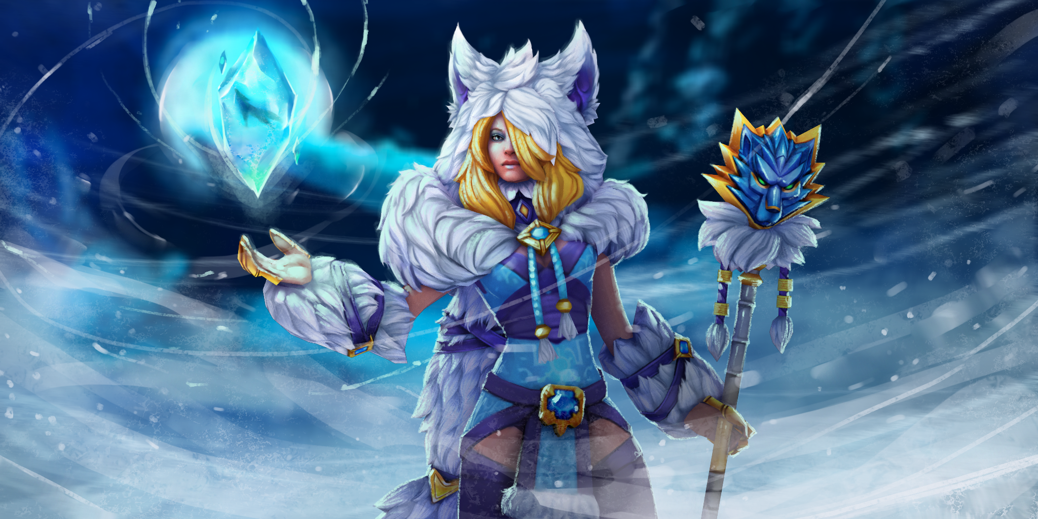 Crystal Maiden: Wolf's Spirit.